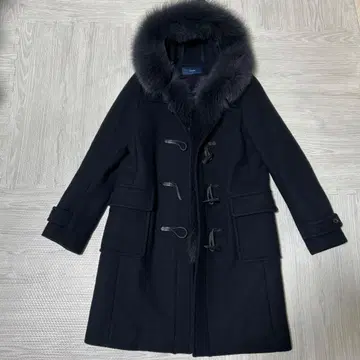 SHIPS 네이비 퍼 후드 더플 코트 36