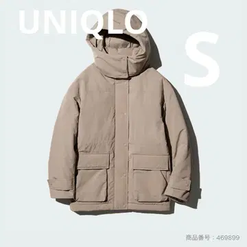 유니클로 하이브리드 다운 코트 S