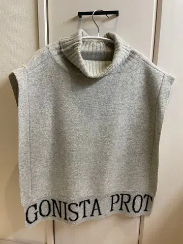 PROTAGONISTA 그레이 슬리브리스 니트 F