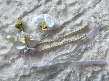 팔레놉시스 플라워 이어커프 조화 결혼식 사전 촬영 브라이덜 sassy.