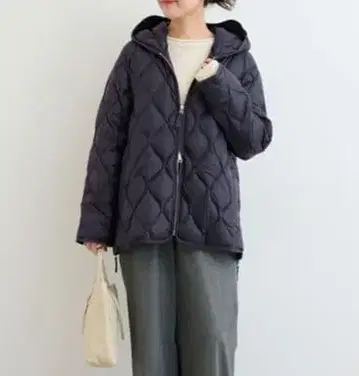 저널 별주 TAION 타이온 후드 다운 코트 네이비