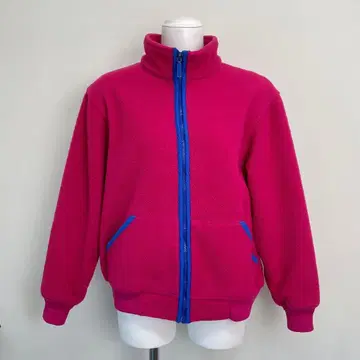 80s 90s 미국산 Eddie Bauer 플리스 자켓 핑크