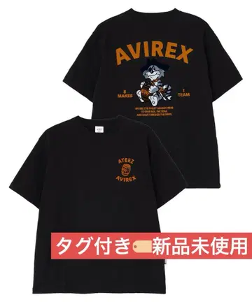ATEEZ x AVIREX 아치즈 TOMCAT 콜라보T셔츠 블랙 M사이즈