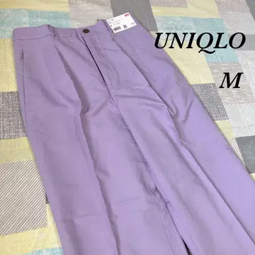 [ UNIQLO ] 유니클로 택 포함 새상품 린넨 블렌드 턱 와이드 팬츠