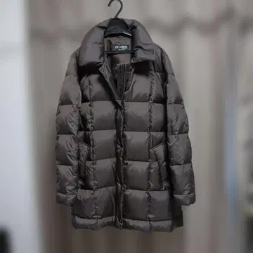 브라운 다운 자켓 퀼팅