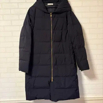 PLST 네이비 후드 부착 롱 다운 자켓 M 사이즈