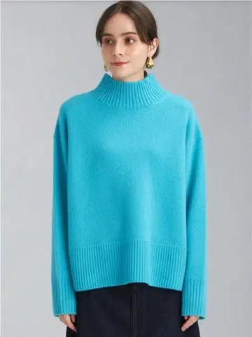 그린라벨 세레니티 하이넥 풀오버 니트 울 100 새상품