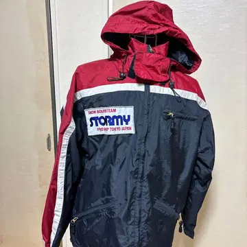 초레어! STORMY 스노우보드 팀 나일론 자켓 stormy 씰 포함