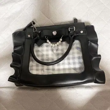 Ank Rouge 풍 미니 이타백 블랙 블랙