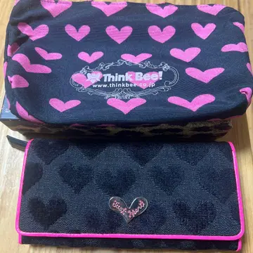 Think Bee 하트 무늬 장지갑