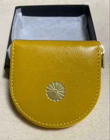 미사용 새상품 황궁 동전 지갑 옐로우 컬러 코인 케이스