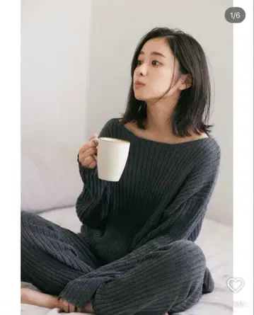 nairo 보트넥 리브 룸웨어 세트