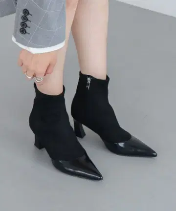 EVOL 포인티드 6.5cm 스트레치 부츠 BX23813