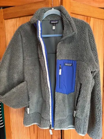 Patagonia 플리스 자켓 M 그레이/블루