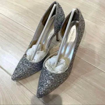 실버 글리터 하이힐 24cm