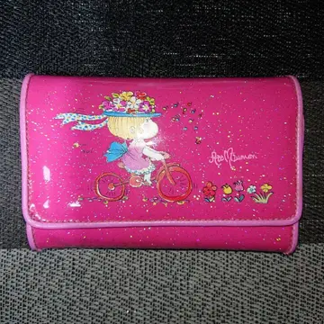 쇼와 레트로 미즈모리 아도 3단 폴더형 지갑