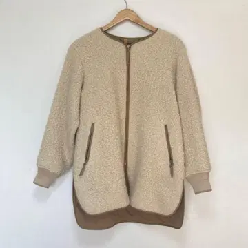 unfil 블루종 코트 보아 자켓 알파카