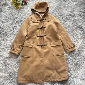 더플 코트 롱 코트 [ L ] 라이트 브라운 충전솜 통학