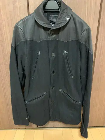 DENHAM 덴함 울 가죽 콤비 자켓