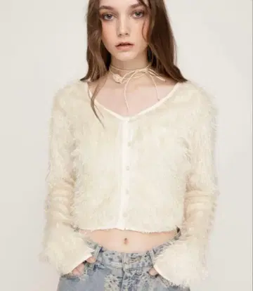 SLY/ CUT SHAGGY CD 컷 샤기 가디건