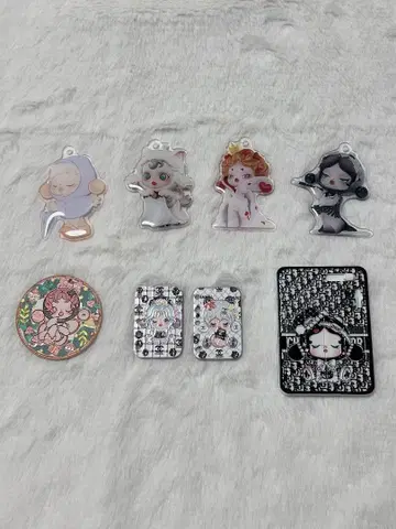 SP 스컬팬더 고리 달린 플레이트 8개 세트