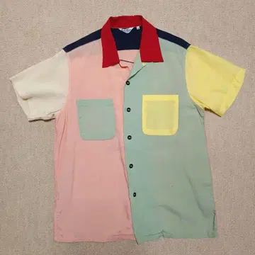 BEAMS 볼링 셔츠 크레이지 패턴