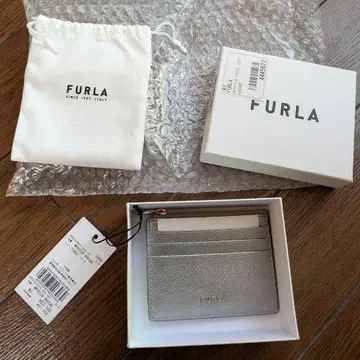FURLA 실버 가죽 카드 케이스