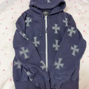 언노운 십자가 후드티 블랙