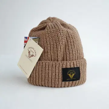 새상품 HIGHLAND 2000 남녀 공용 영국제 알파카 니트 모자