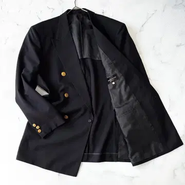 새상품급 네이비 더블 버튼 M