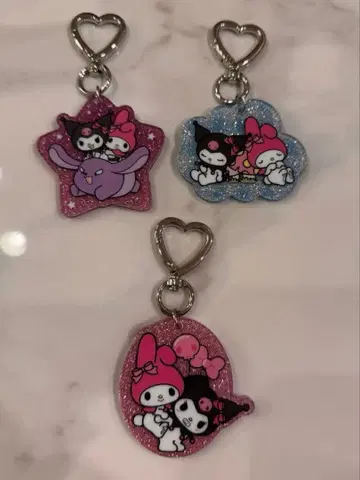 멜로쿠로전 마이멜로디 쿠로미 아크릴 키링 3개 세트 한정판