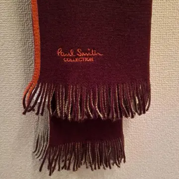폴 스미스 컬렉션 머플러 와인 레드