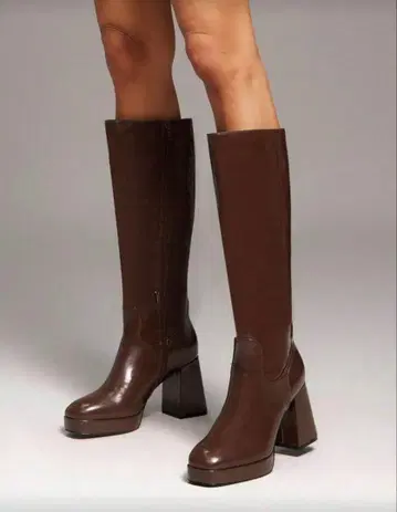 브라운 롱 부츠