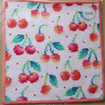 페일러 체리 도트 타월 손수건 미사용 새상품