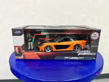새상품 1/24 Jada HAN's Mazda RX-7 한 피규어 포함
