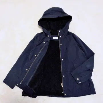 2WAY 플라스테 보아 라이너 마운틴 후드티 다크 네이비