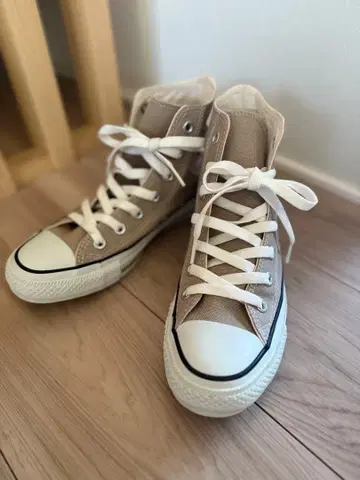 컨버스 스니커즈 하이컷 스니커즈 베이지