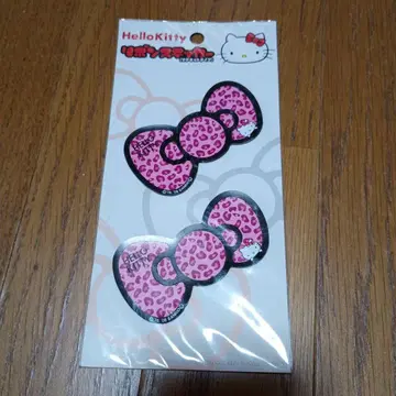 헬로키티 레오파드 무늬 마그넷 스티커 2장 세트