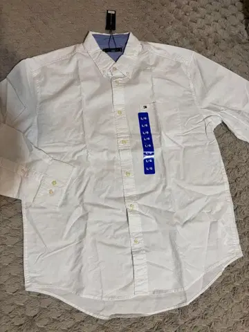 Tommy Hilfiger 타미힐피거 긴팔 버튼 다운 셔츠 L 화이트