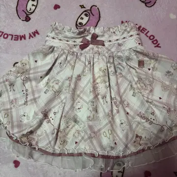 LIZLISA Sewing 베어 패턴 스커트