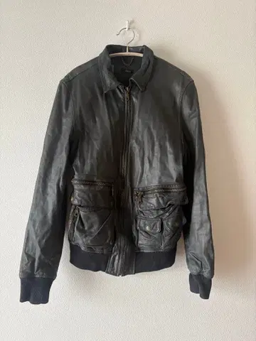 블랙 가죽 자켓