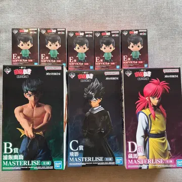 제일복권 유유백서 암흑무술회편 B, C, D, E상 8종 세트