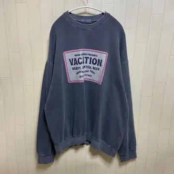 피그먼트 프린트 오버핏 맨투맨