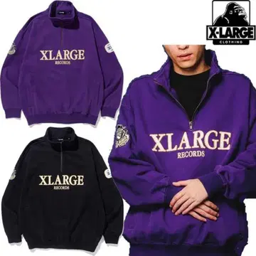 X-LARGE 퍼플 집업 트레이닝복