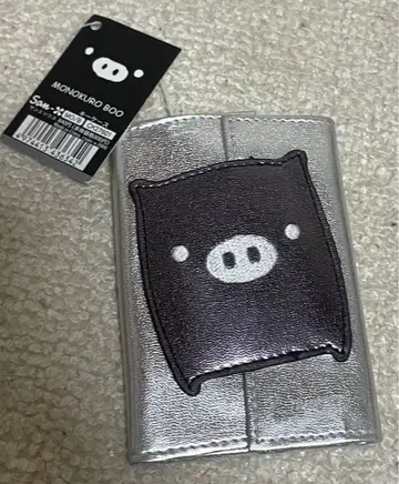 [택 포함 새상품] 흑백 부우 키케이스 실버 산엑스 헤이세이 레트로