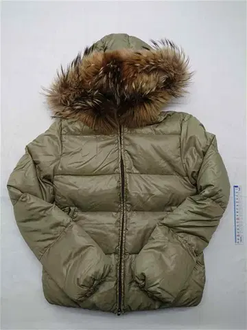 듀베티카 다운 자켓 퍼 포함 카키 계열 여성용 40