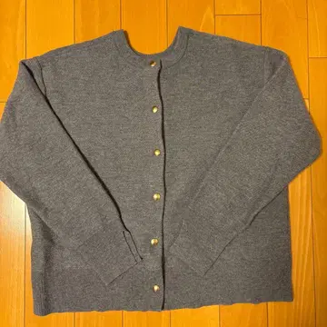 IENA 그레이 가디건 골드 버튼