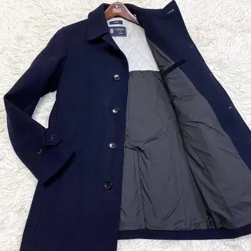 [미사용급] SHIPS 멜톤 체스터 코트 super140 네이비 S