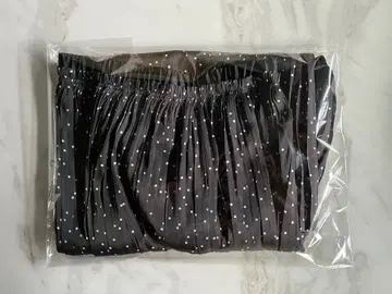 2025 SLOBE IENA 도트 플리츠 스커트 블랙 새상품