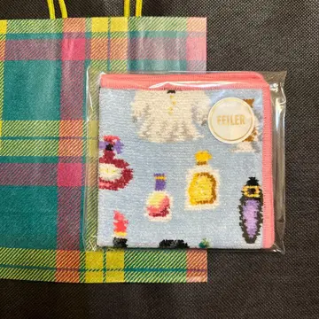 페이 하네다 공항 한정판 타월 손수건 페일 블루